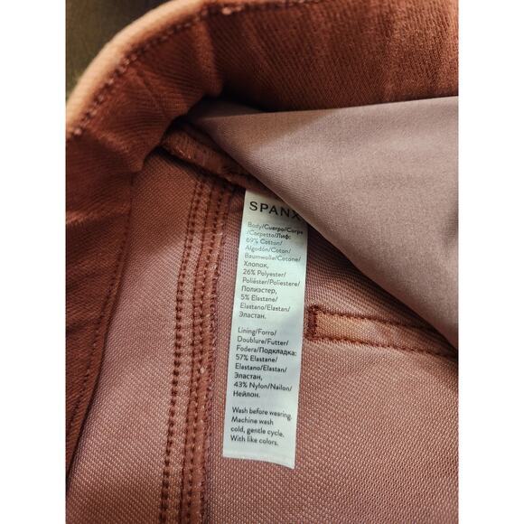 Spanx By Sara Blakely Womens Rustic Pink Red Stretch High Rise Ankle Jeggings 2X - Picture 4 of 7